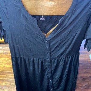 Black baby doll top